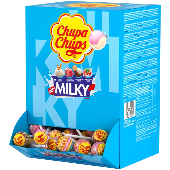 .Chupa Chups Milky Lollipop pulgakomm 12 g