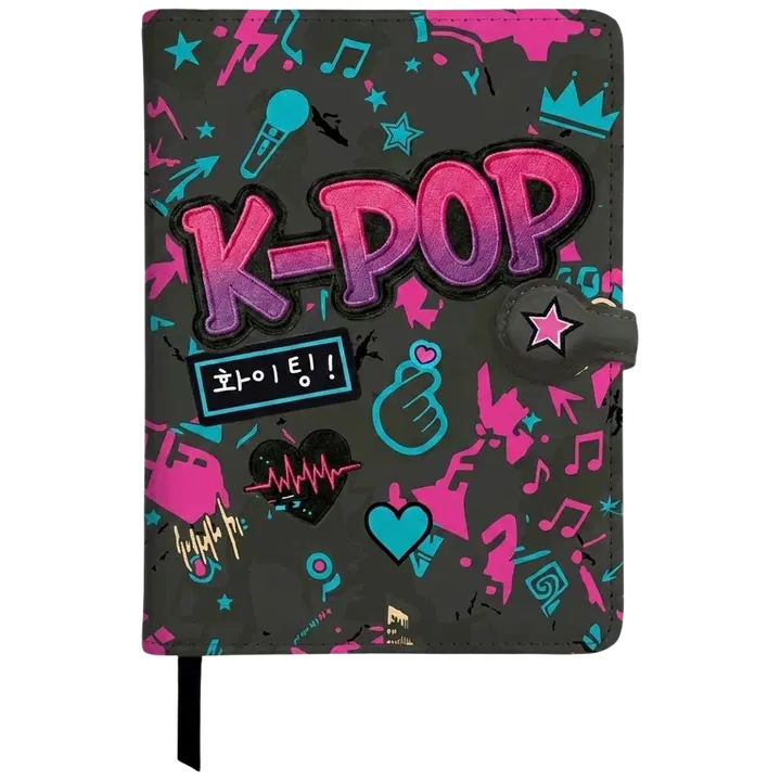 Märkmeraamat a5 magnetlukuga k-pop dark