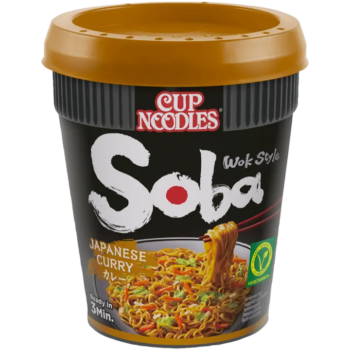 Nissin 90g Soba Cup Japanese Curry nuudeli