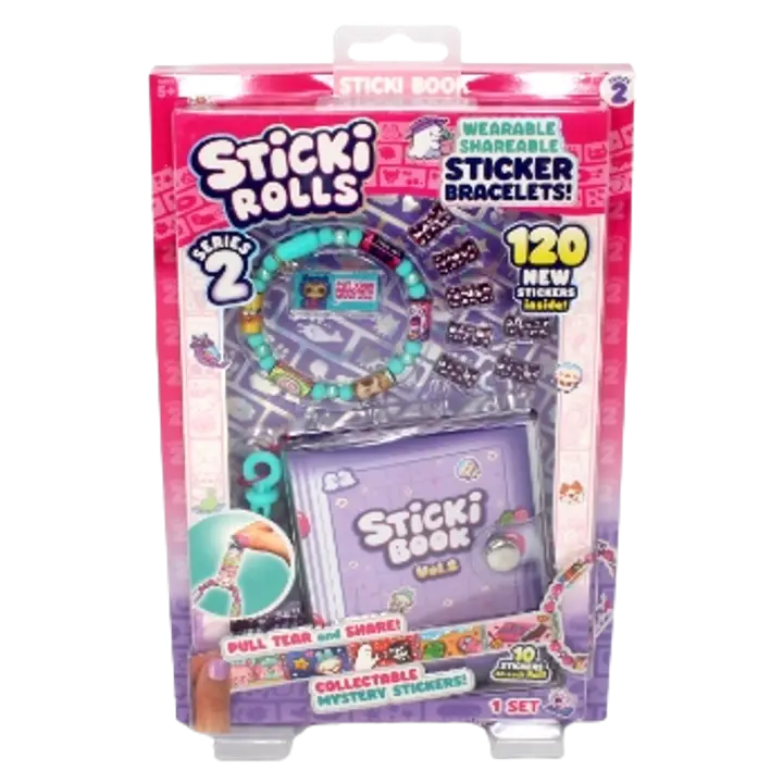 Sticki Rolls rannekoru tarroilla ja tarrakirjalla