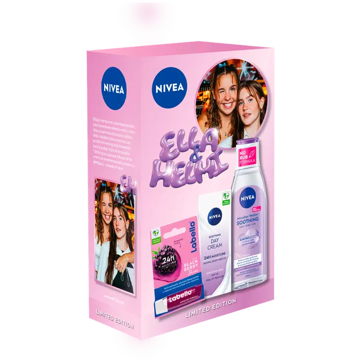 NIVEA Ella & Helmi lahjapakkaus 2025 sis. 3 tuotetta