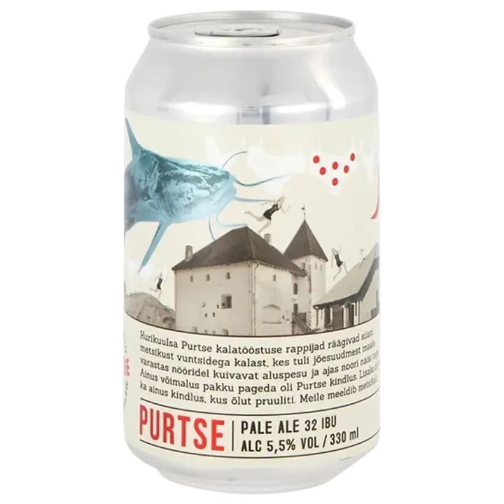 Purtse Pale Ale õlu 5,5%vol 330ml