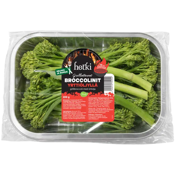 Hetki Grillattavat Broccolinit yrttiöljyllä 190g