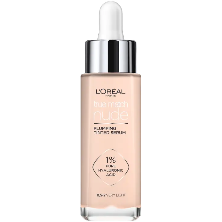 L'Oréal Paris True Match Nude Plumping Tinted Serum 0,5-2 Very Light -meikkivoide 30 ml