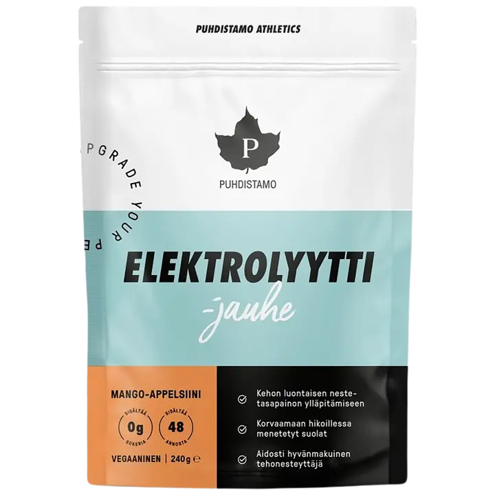 Puhdistamo Elektrolyyttijauhe Mango-Appelsiini 240 g