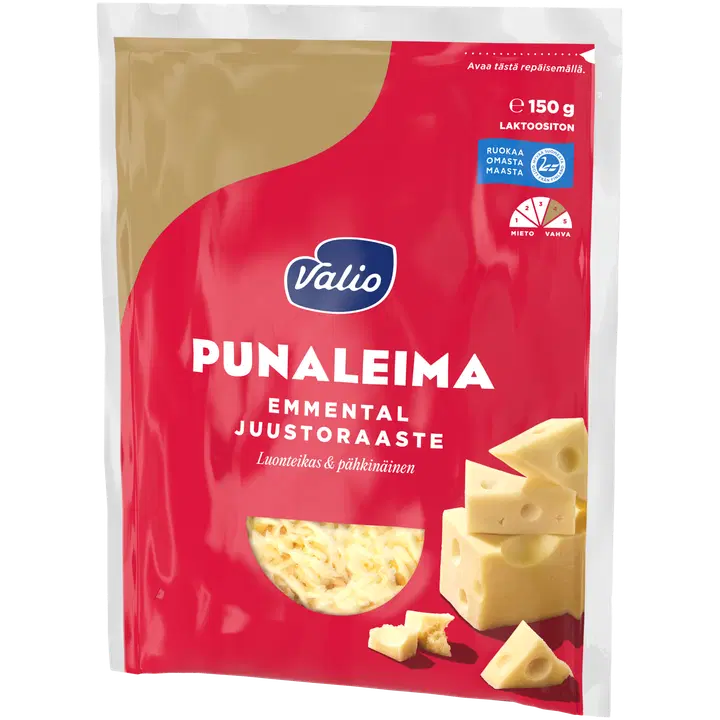 Valio Punaleima emmental juustoraaste e150 g