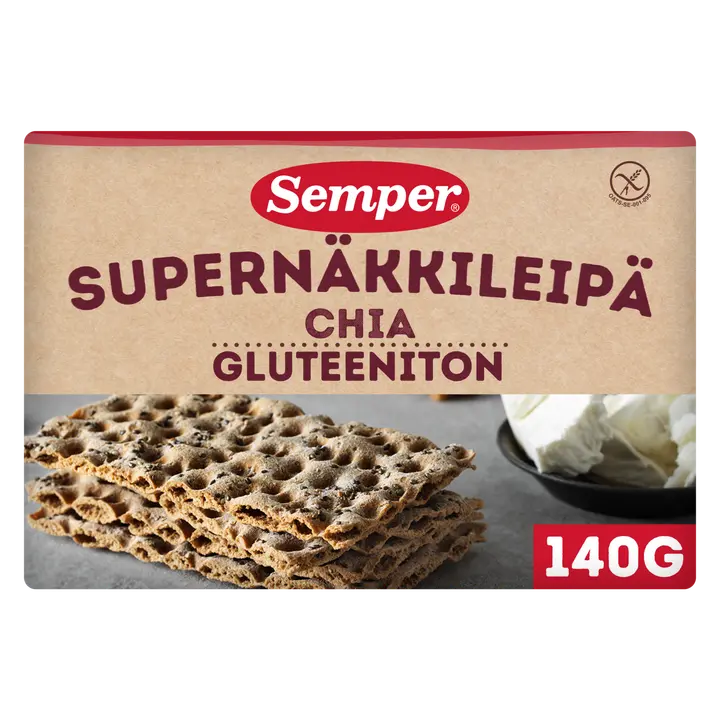 Semper Gluteeniton Supernäkkileipä Chia 140g