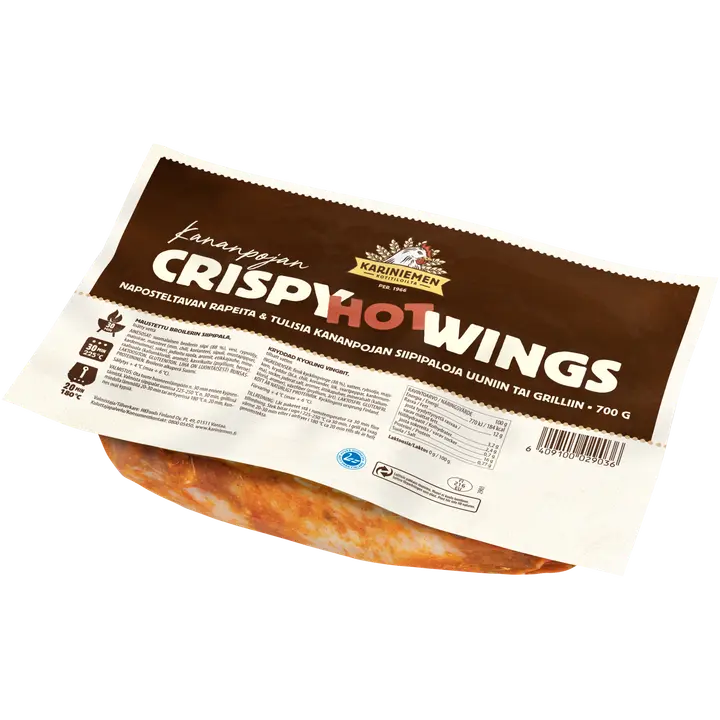 Kariniemen Kananpojan Crispy hot wings 700 g