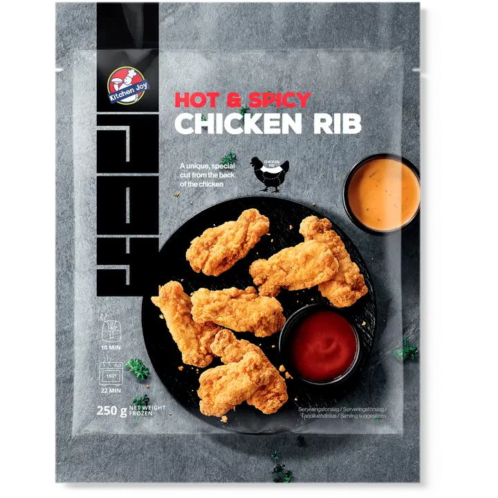 Kitchen Joy Hot & Spicy Chicken Ribs 250g