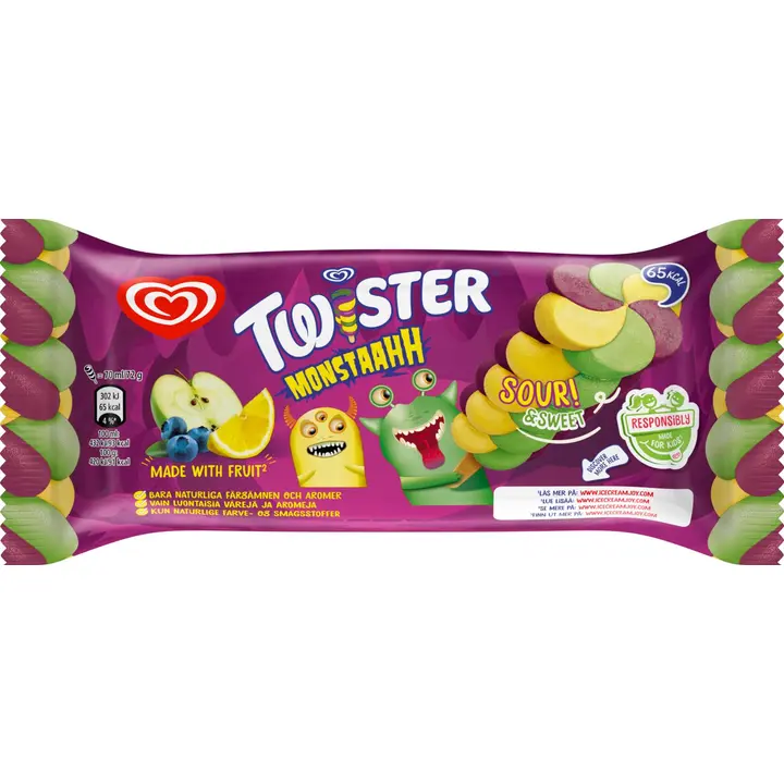 Twister Monster pulgajäätis 70ml/72g