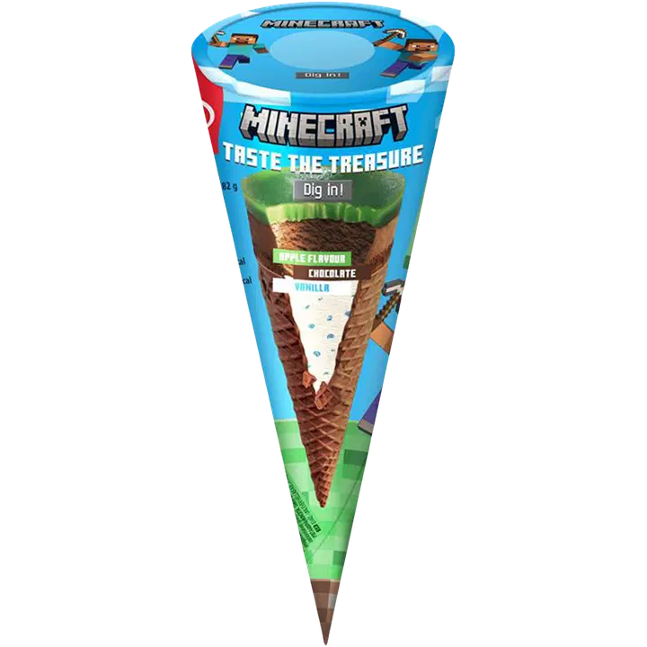 Ingman Minecraft Jäätelötuutti 115ml/83g