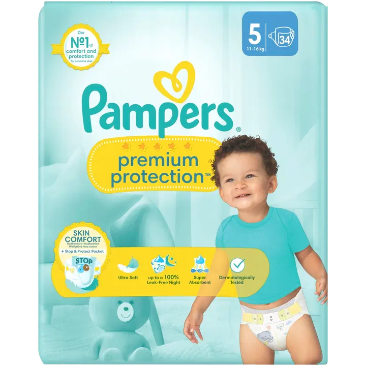 Pampers Premium Protection S5 11-16kg 34kpl vaippa