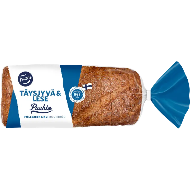 Fazer Paahto Täysjyvä & Lese 320g, paahtoleipä