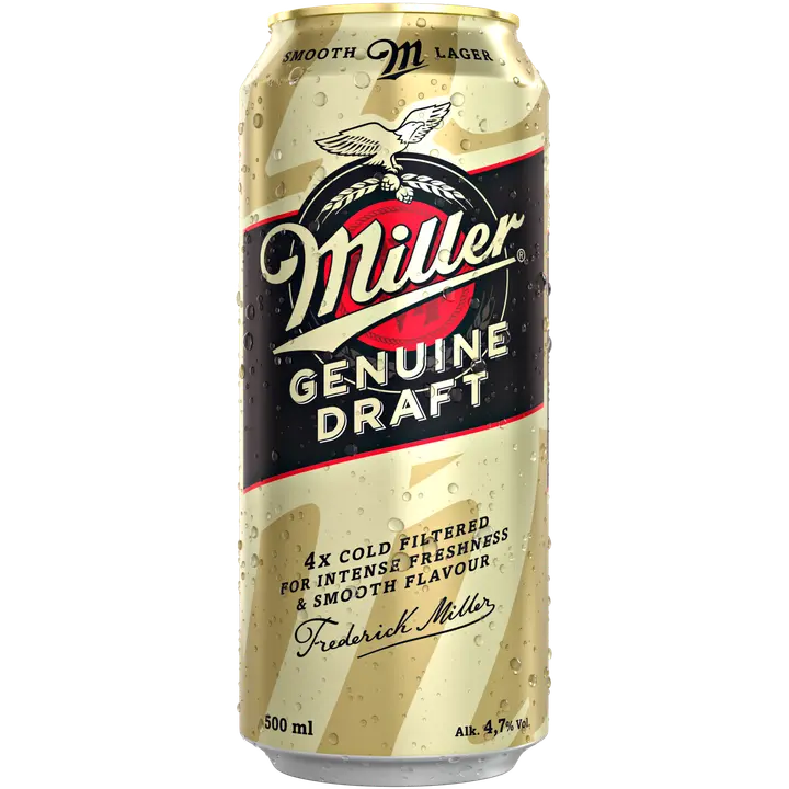 Miller Genuine Draft õlu 4,7%vol 500ml