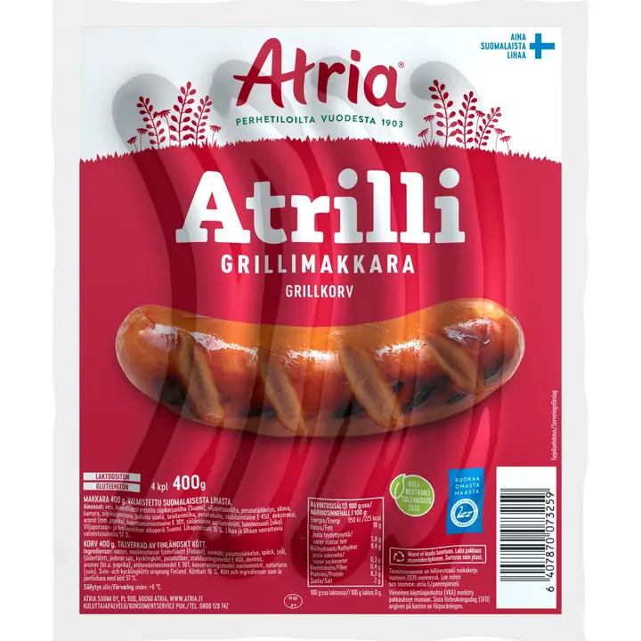 Atria Atrilli Grillimakkara 400g