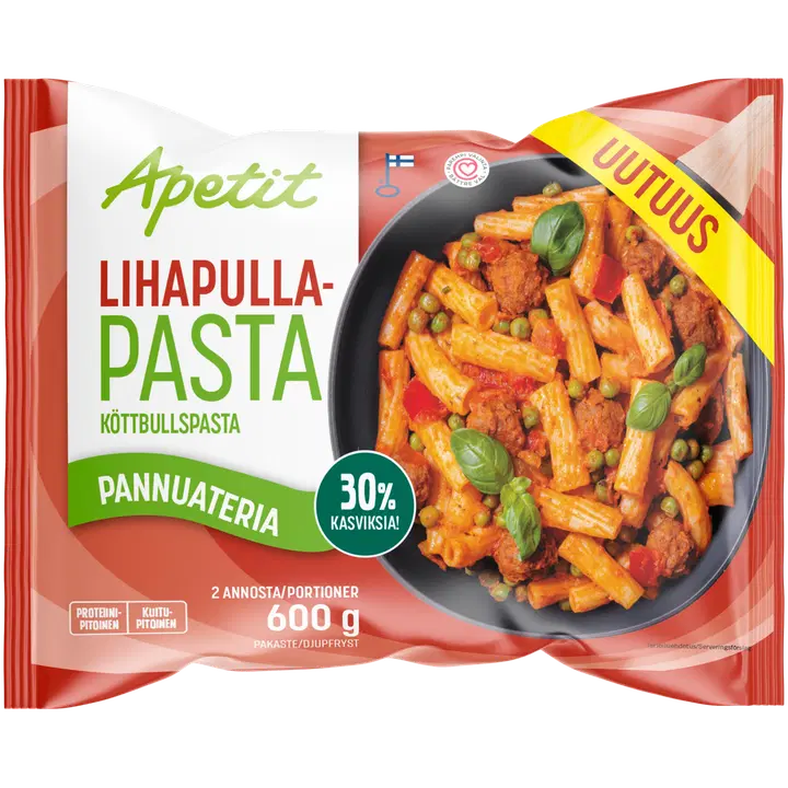 Apetit Pannuateria Lihapullapasta pakaste 600g