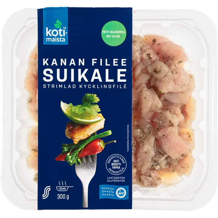 Kotimaista kanan fileesuikale yrtti-valkosipuli 300g