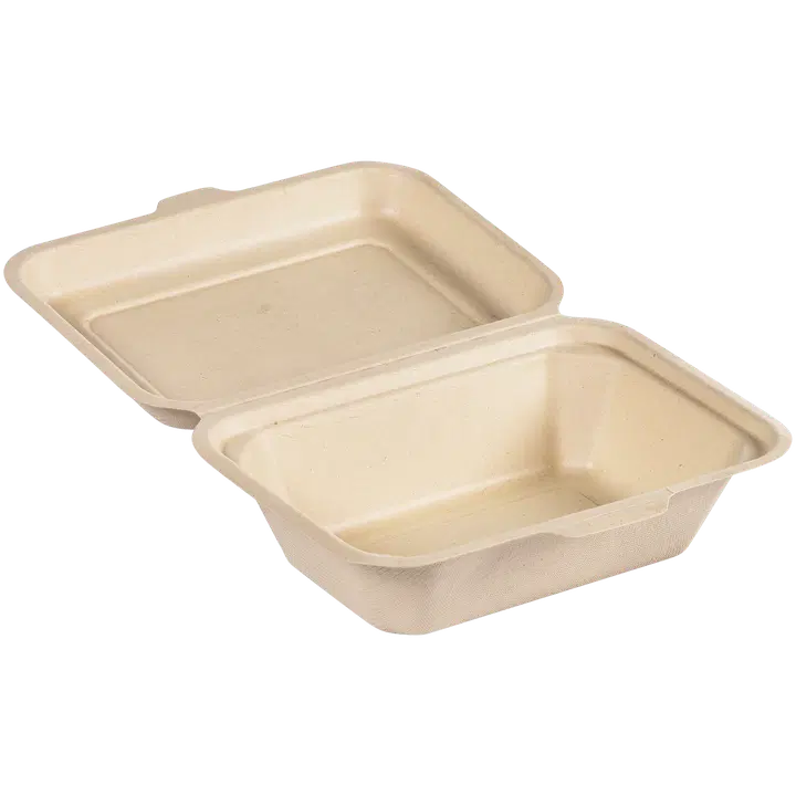 DUNI Ateriarasia 1-lok., 600 ml, saranakansi, ruskea bagassi, 180 x 130 x 50 mm, 50 kpl/pkt (6 x 50 kpl/ltk)