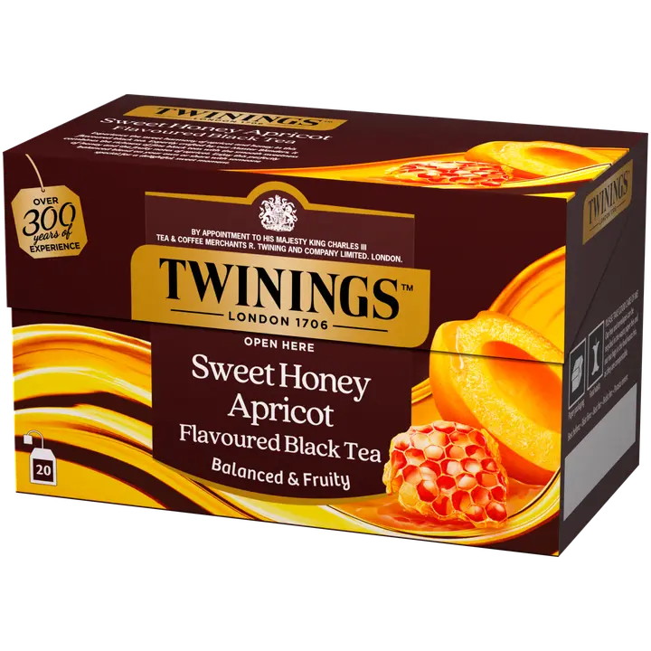 Twinings Sweet Honey Apricot maustettu musta tee 20x2g