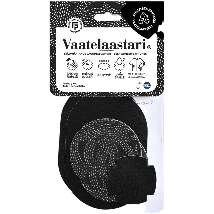 FabPatch Vaatelaastari, Pinta - helppo, hankaamalla kiinnittyvä tekstiilien korjauspaikka