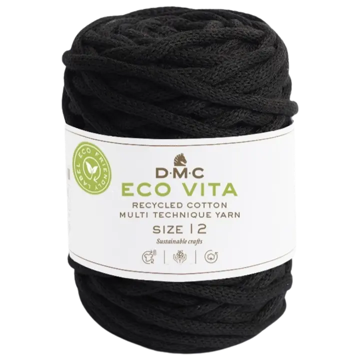 DMC Eco Vita nyörilanka 250g musta