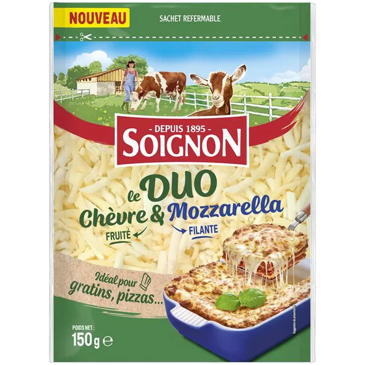 Soignon DUO vuohenjuustomozzarellaraaste 150g