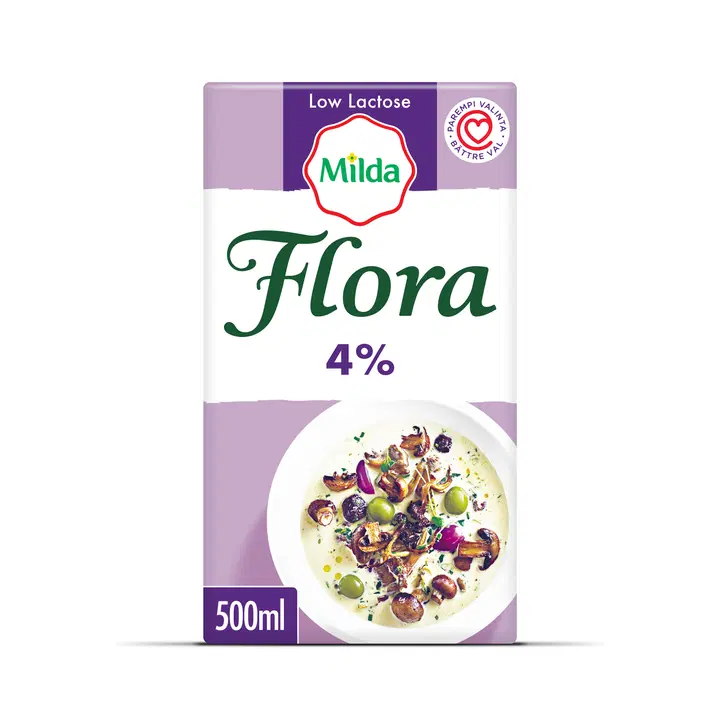 Flora by Milda Ruoka 4% vähälaktoosinen 5dl