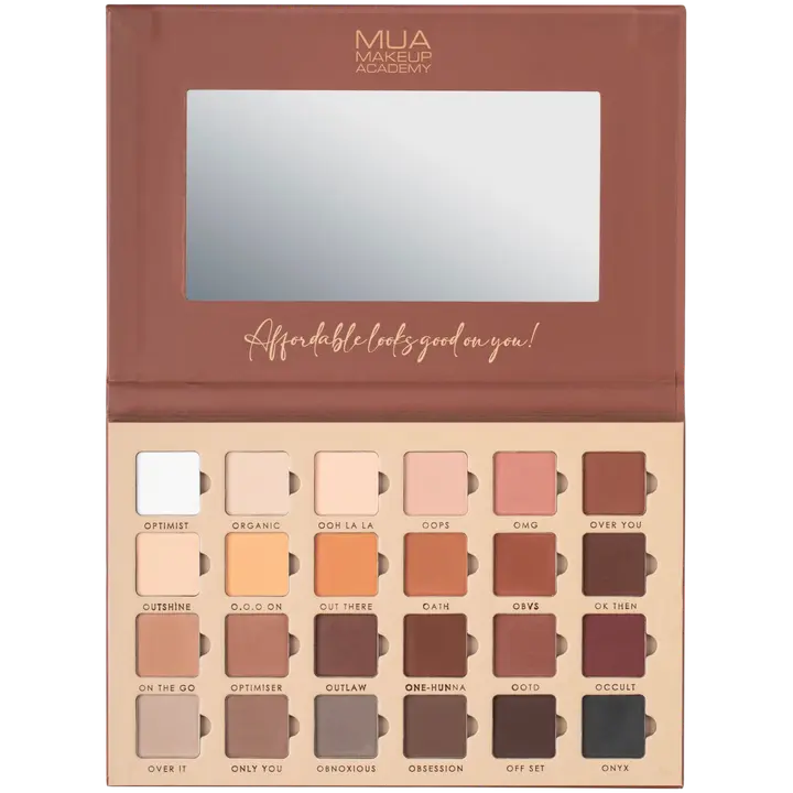 MUA Make Up Academy Ultimate Obsession 24 Shade Matte Nude Eyeshadow Palette 26,4 g luomiväripaletti