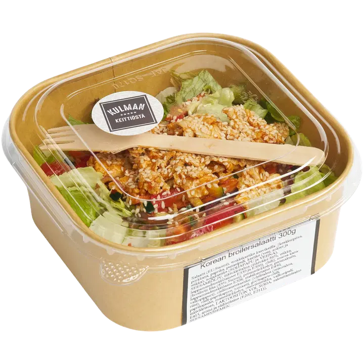 Korean broilerisalaatti pakattu