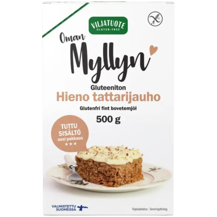Virtasalmen Viljatuote Gluteeniton Hieno Tattarijauho 500g
