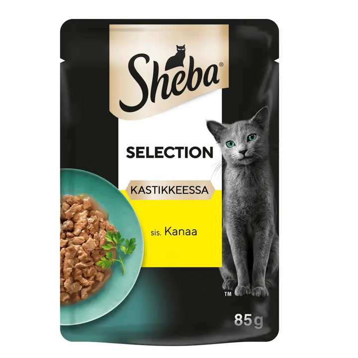Sheba täissööt kassidele kanalihaga kastmes 85g