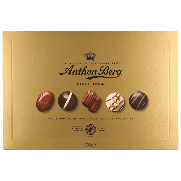 Anthon Berg Luxury Gold šokolaadiassortii kommikarp 200g