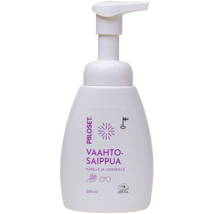 Piiloset käte- ja prillide pesuvaht 250ml