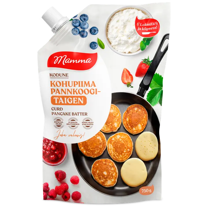 Mamma Kohupiima Pannkoogitaigen 750 G
