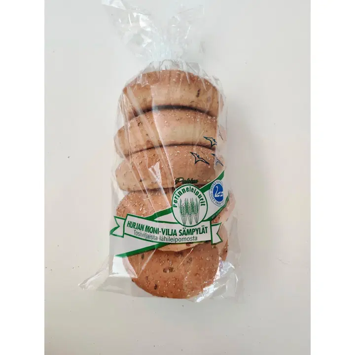 Palokan perinneleipurit 6-viljan luomusämpylät 330 g