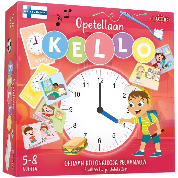 Tactic lastenpeli Opetellaan Kello
