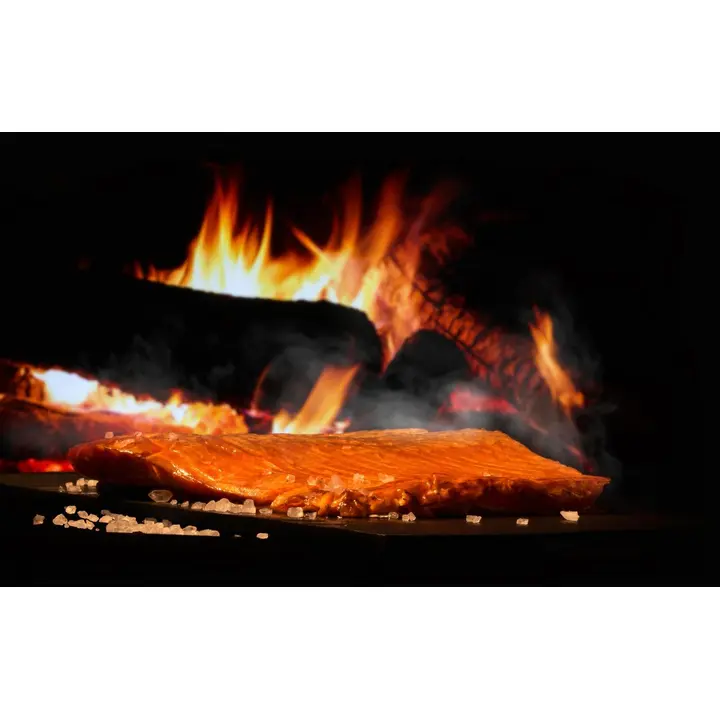 Kala-Lappi Lapin TuliSavu, aidon tulen loimussa savupesässä kypsennetty kirjolohifilee