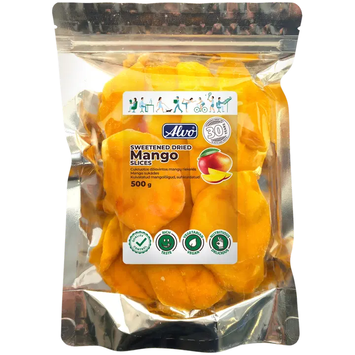 ALVO Kuivatatud mangoviilud 500g