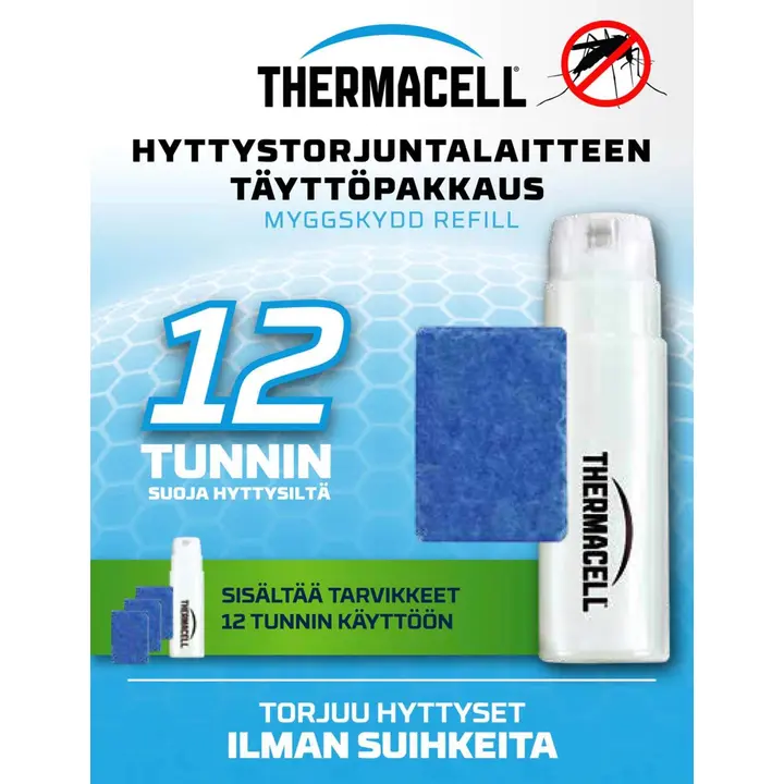 Thermacell hyttystorjuntalaitteen täyttöpakkaus R-1 12h