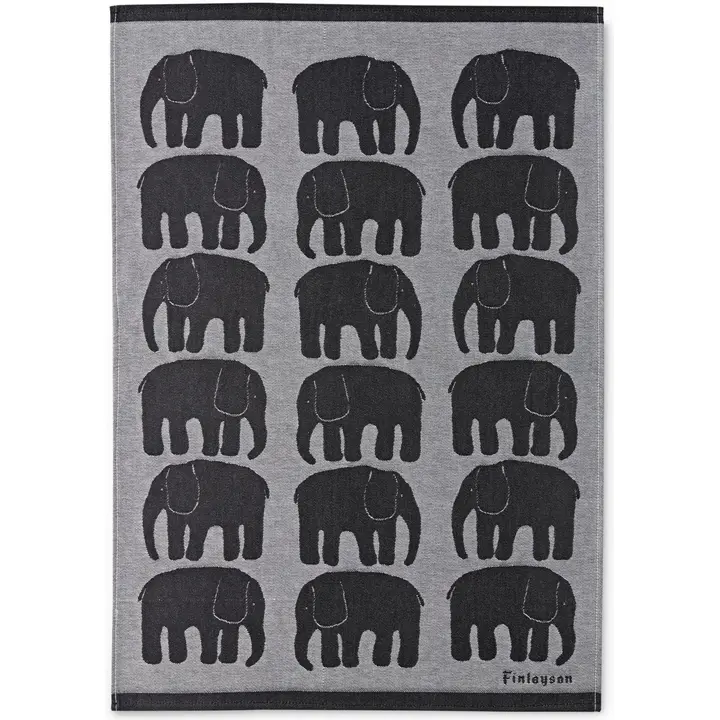 Finlayson keittiöpyyhe Elefantti 50x70cm 2kpl musta