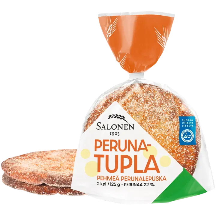 Leipomo Salonen Perunatupla 2/125 g vehnä-perunaleipä