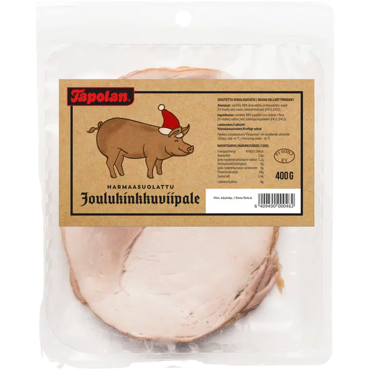 Tapola Joulukinkkuviipale harmaasuolattu 400g