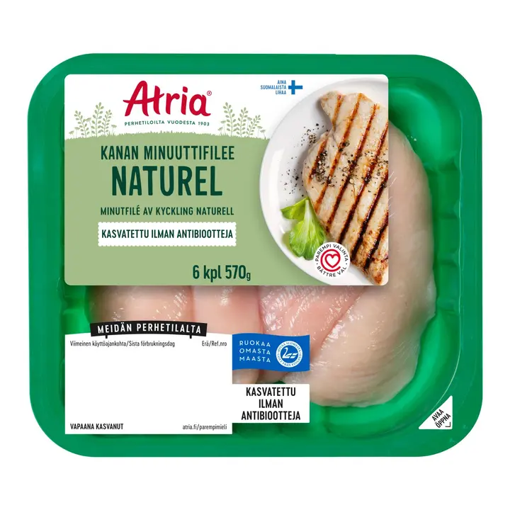 Atria Kanan Minuuttifilee Naturel 570g