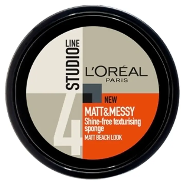 L'Oréal Paris Studio Line Matt & Messy Sponge Matta muotoilutahna, 4/10 150ml