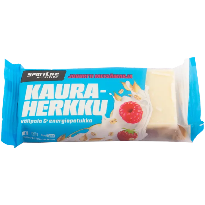 SportLife Nutrition Kauraherkku 70g Jogurtti-metsämarja energiapatukka