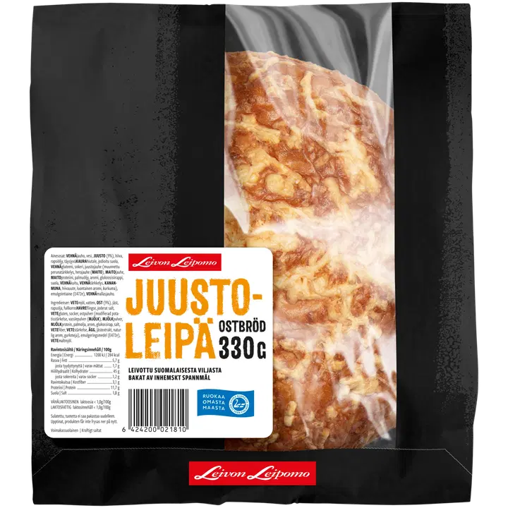 Leivon Leipomo Juustoleipä 330g vehnäleipä
