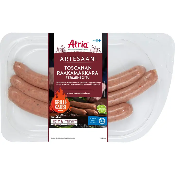 Atria Artesaani Toscanan Fermentoitu Raakamakkara 225g