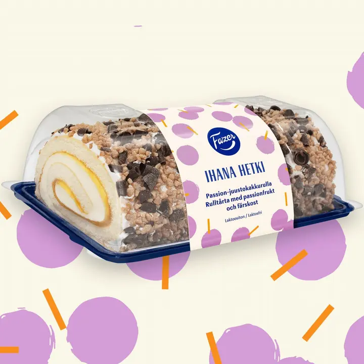 Fazer Ihana hetki passion-juustokakkurulla 485g