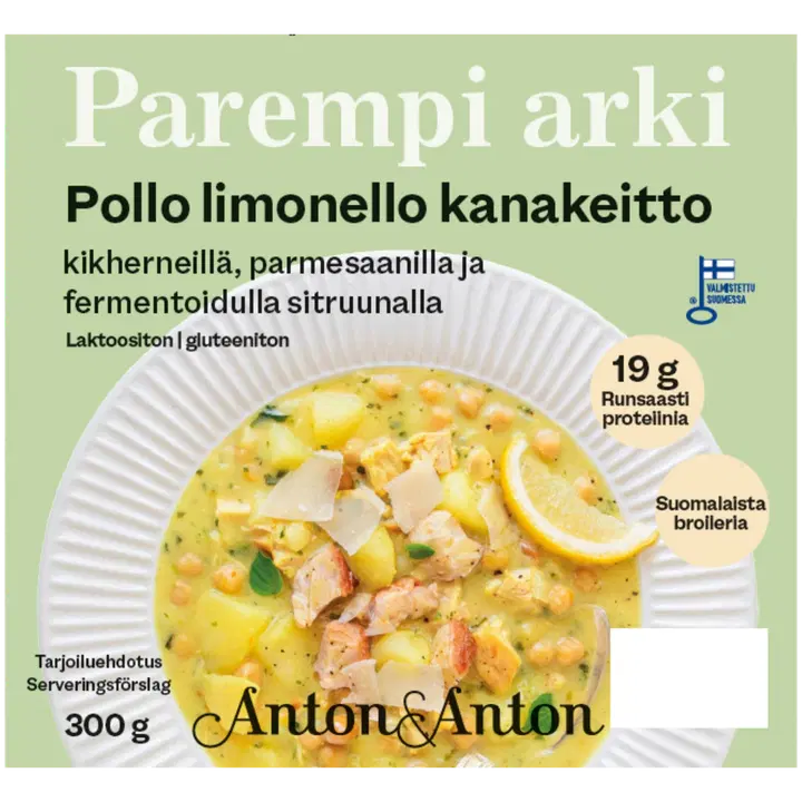 Anton&Anton Pollo limonello kanakeitto kikherneillä 300 g