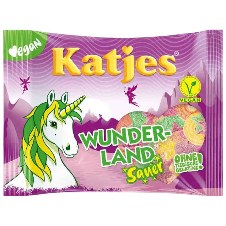 Katjes kummikommid hapukad Wunderland 175g
